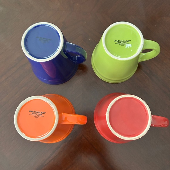 A set of 4 Rachael Ray double ridge Java cups - Picture 3 of 5